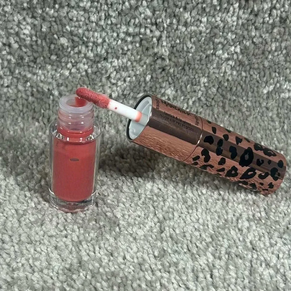 Tarte Maneater Lipstick & Lip Gloss‎ Moody Rose Leopard Dual Ended